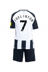 Fotbalové Dres Newcastle United Joelinton #7 Dětské Domácí Oblečení 2024-25 Krátký Rukáv (+ trenýrky)